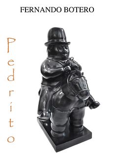 Pedrito on Horse, FERNANDO BOTERO Bronze Sculpture