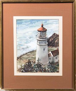 * Roger Howard, (American, 20th century), Lighthouse