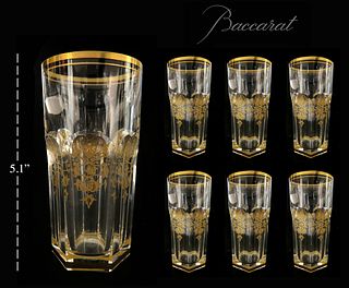 Set of 6 Harcourt Empire Baccarat Crystal Highballs