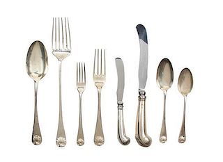 An American Silver Flatware Service 73 ozt 63 dwts.