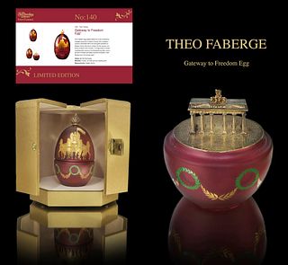 Faberge Gateway to Freedom Egg by Theo Faberge, COA