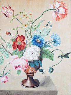 Artist Unknown, (Continental, 19th century), Floral Still Life (a pair of works)