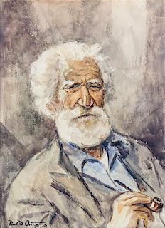 Paul Daniel Ortlip, (American, b. 1926), Portrait of Elderly Man