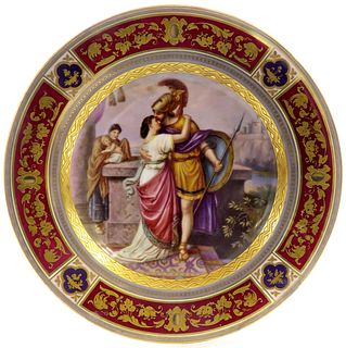 19th C. Royal Vienna Decorative Cabinet Plate