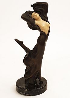 Art Deco Dancer, A Vintage Art Deco Bronze Figurine