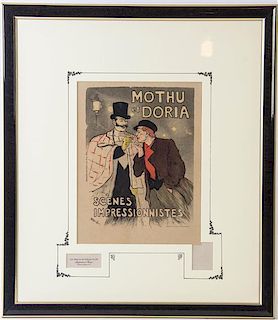 Theophile-Alexandre Steinlen, (French, 1859-1923), Mothu et Doria: Scenes Impressionnistes, 1893 (Plate 46 from Les Maitres de l