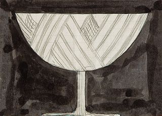 JOSEF HOFFMANN  (Pirnitz 1870 - 1956 Vienna)  Ornated Glas 