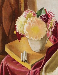 MARIE-LOUISE MOTESICZKY  (Vienna 1906 - 1996 London)  cigarettes on the table, 1928 