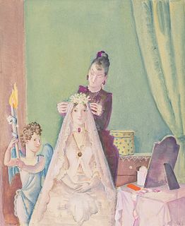 ALFRED HAGEL  (Vienna 1885 - 1945 Vienna)  Wedding Preparations 