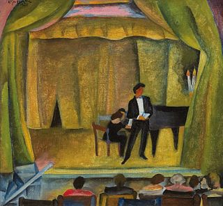 LILJA BUSSE  (Moscow 1897 - 1958 Berlin)  At the Concert, 1921 