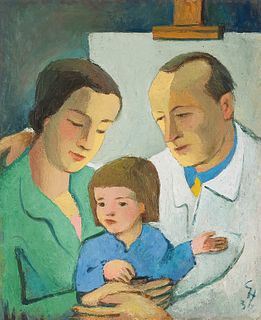 CARRY HAUSER  (Vienna 1895 - 1985 Rekawinkel)  Family portrait, 1936 