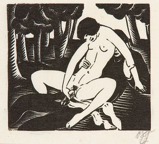 OTTO RUDOLF SCHATZ  (Vienna 1900 - 1961 Vienna)  Erotic Scene II, 1927 