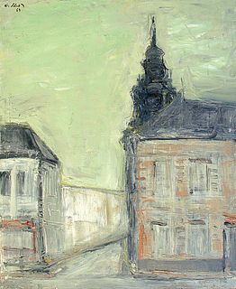 ERICH SCHMID  (Vienna 1908 - 1984 Paris)  Townhall, 1961 