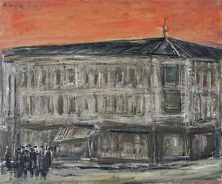 ERICH SCHMID  (Vienna 1908 - 1984 Paris)  Red Sky, 1967 
