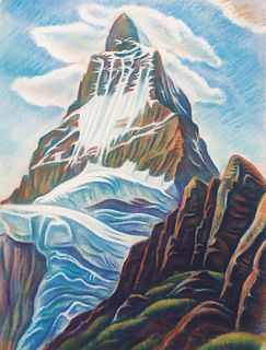 THEODOR ALESCHA  (Vienna 1898 - 1991 Lilienfeld)  Matterhorn 