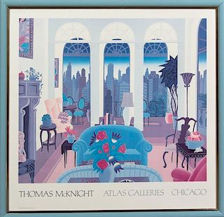 Thomas McKnight, (American, b. 1941), Atlas galleries Exhibition Poster