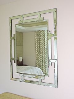 LARGE HOLLYWOOD REGENCY STYLE WALL MIRROR