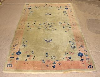 SMALL ANTIQUE CHINESE RUG