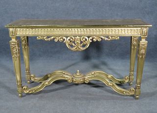 CARVED GILT FRENCH CONSOLE