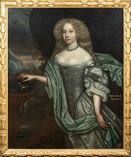 PORTRAIT OF LADY MARGARET LESLIE, COUNTESS OF ROTHES OIL PAINTING