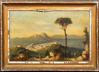 THE BAY OF NAPLES OIL PAINTING