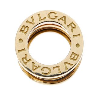 BULGARI - a 'B.Zero1' pendant. Designed as an articulated spiral, to the Bulgari logo sides. Signed