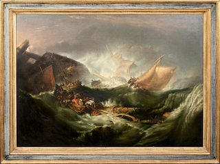 BATTLE OF THE NILE OIL PAINTING
