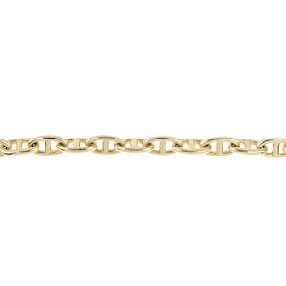 HERMES - a 'Chaine d'Ancre' bracelet. The anchor-link chain, to the toggle and T-bar clasp. Signed H