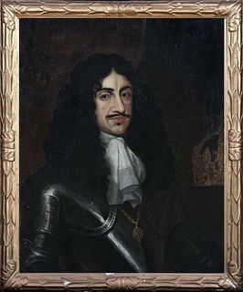 PORTRAIT OF KING CHARLES II (1630-1685) OIL PAINTING