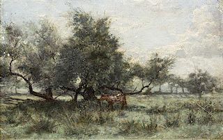 Artist Unknown, (19th century), Cow in a Landscape, 1895