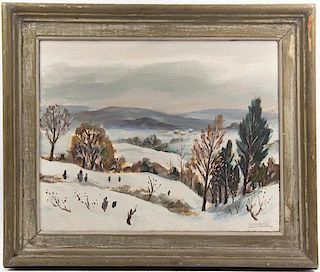 Marko Vukovic, (Czech, 1892-1973), Winter Landscape