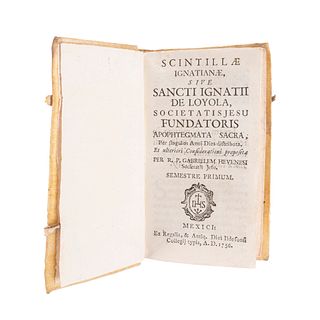 Hevenesi, Gabrielem. Scintillae Ignatianae, sive Sancti Ignatii de Loyola, Societatis Jesu Fundatoris Apophtegmata Mexici: 1756.
