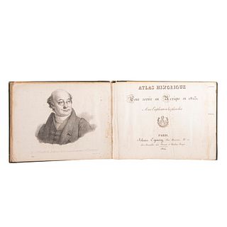 Bulloch, William. Atlas Historique pour Servir au Mexique en 1823, avec l'Explication des Planches. Paris: Alexia Eymery, 1824. 20 láms