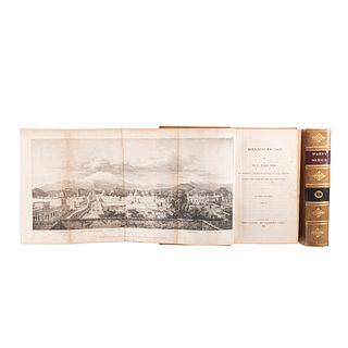 Ward, Henry George. Mexico in 1827. London: Henry Colburn, 1828. Tomos I - II. 11 láminas (una en color) y dos mapas plegados.