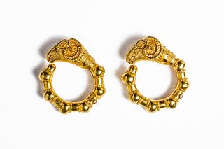 Lalaounis Rams Head Earrings