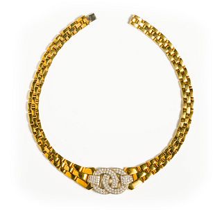 Italian Diamond Gold Necklace