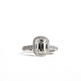 2.39 GIA Emerald Cut Diamond Ring