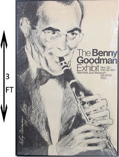 Benny Goodman Exhibit Litho, by LeRoy Neiman '73