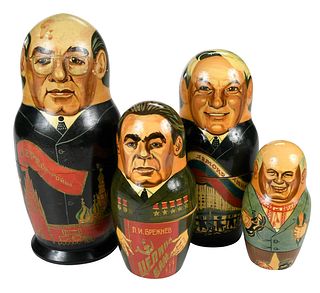 10 Piece Russian Leaders Nesting Doll Set