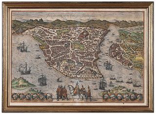 Braun and Hogenberg - Map of Constantinople