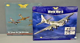 Corgi Aviation Archive Boeing Fortress AA33303, 1:72 scale and a 70 Years of the Spitfire, 1:72 scal