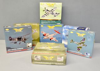 Twenty-three assorted Corgi Aviation Archive boxed models to include a Harrier, a Mustang and a Thun