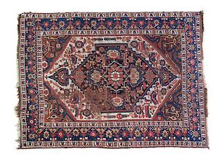 An Isfahan Wool Rug, CIRCA 1900, 6 feet 4 inches x 5 feet 3 inches.