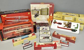 Large collection of models: Corgi Heavy Haulage Volvo F88 Low Loader and an Atkinson Venturer - both