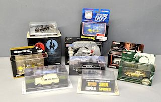 A collection of James Bond cars - from Thunderball, For Your Eyes Only and a small quantity of other