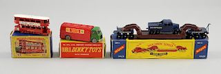 Dublo Dinky Toys No 070 A.E.C. Mercury Tanker Shell B.P. with windows, boxed, together with Moko Les