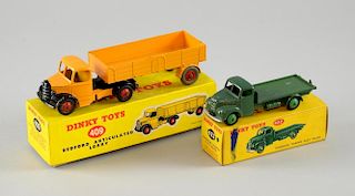 Dinky Toys Bedford Articulated Lorry, No 409, in original box together with Dinky Toys Fordson Thame