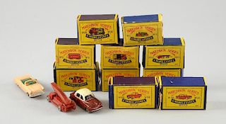 Collection of Matchbox Series Moko Lesney vehicles, No 50, Commer Pick Up, Marshall Horse Box, No 35