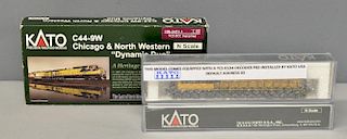 Kato N Gauge No. C44-9W Chicago & North Western 'Dynamic Duo' locomotive, boxed