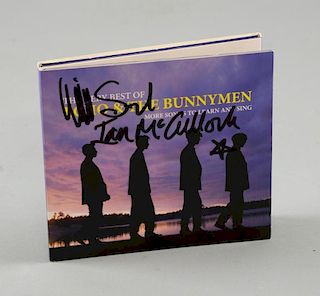 Echo & The Bunnymen, The Very Best of CD signed to the front cover by Ian McCulloch & Will Sergeant